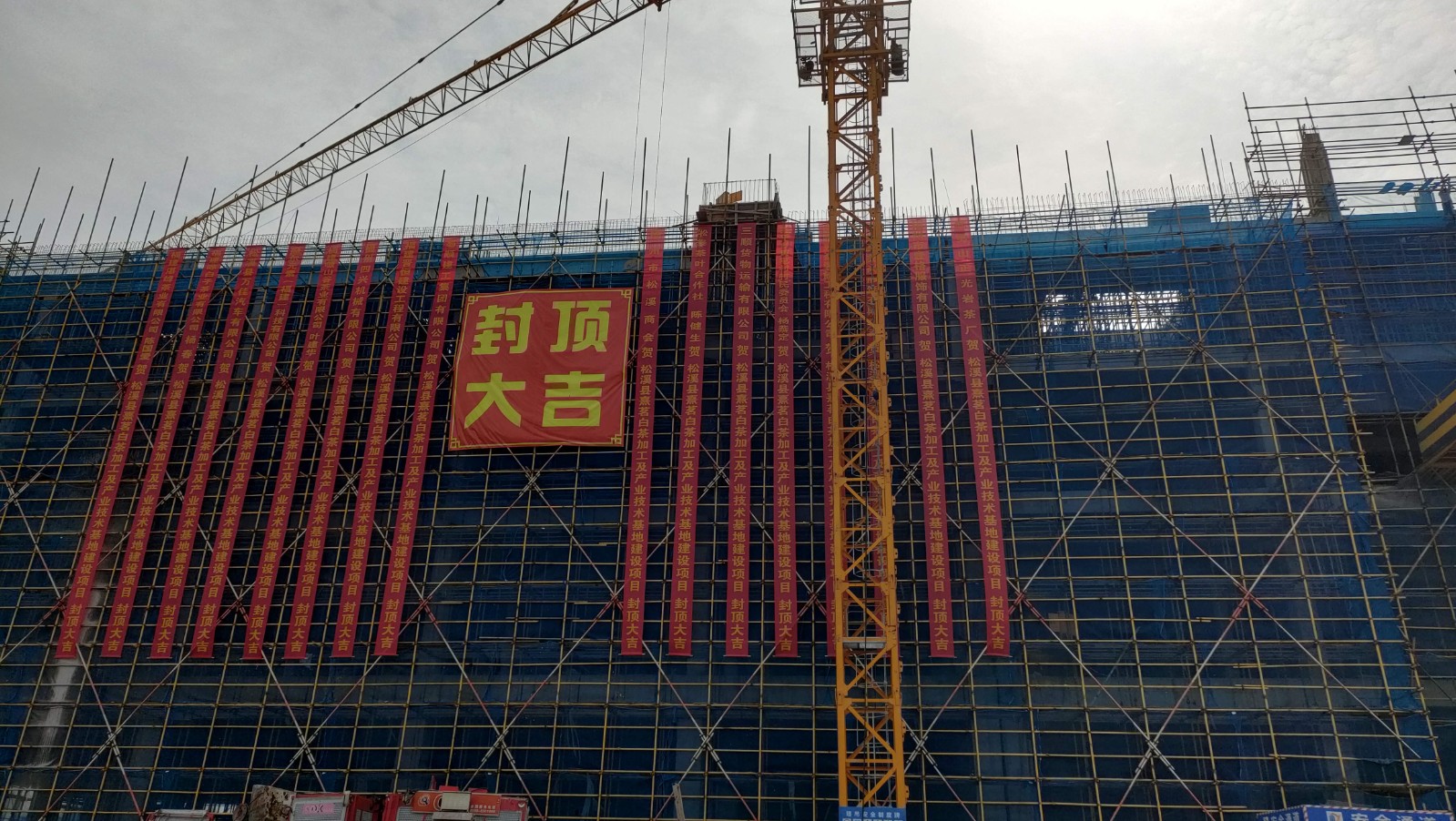 易順建工集團(tuán)有限公司承建的熹茗白茶加工及產(chǎn)業(yè)技術(shù)基地建設(shè)項(xiàng)目一期工程順利封頂！